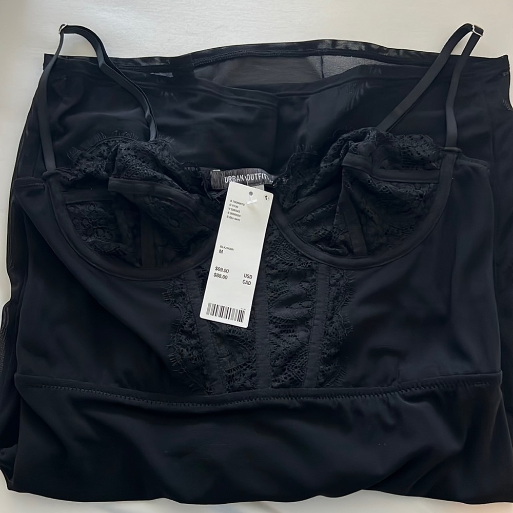 Urban outfitters black mini dress with tags